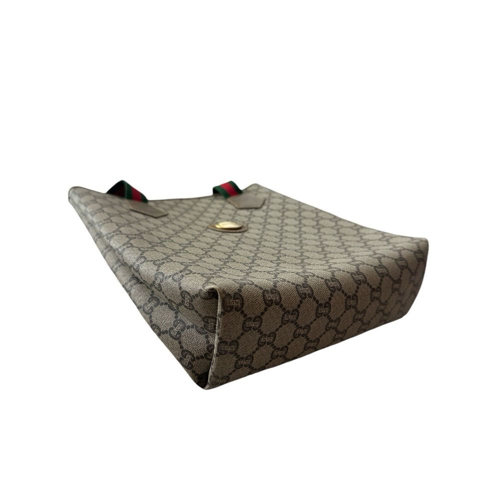 Authentic Gucci GG Plus Mini Beige‎ Sherry Line Tote Bag SKS5618 - Picture 7 of 14